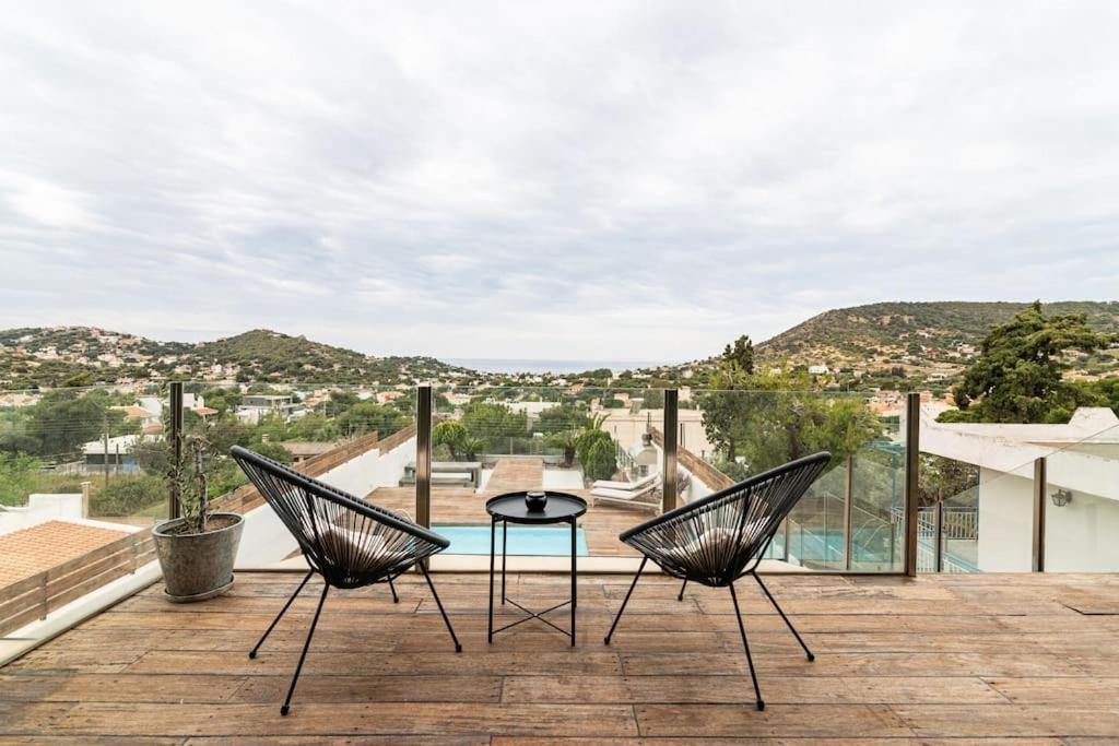 Magnificent, Deluxe Villa, Lagonisi, Athens Riviera Agios Nikolaos  Buitenkant foto